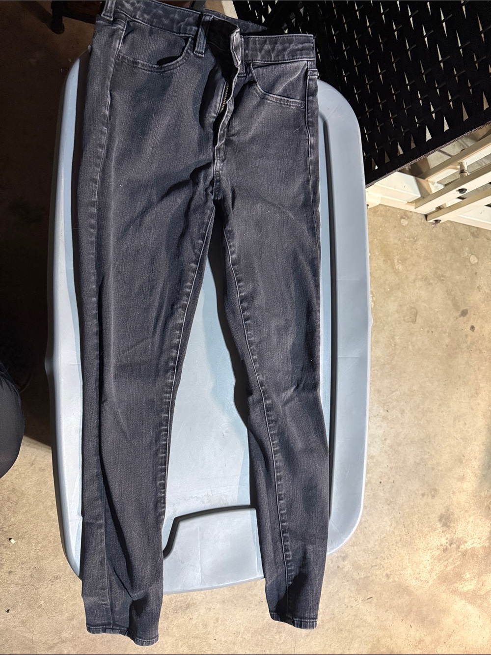 American Eagle Outfitters Black Skinny Jeans - Washed Black